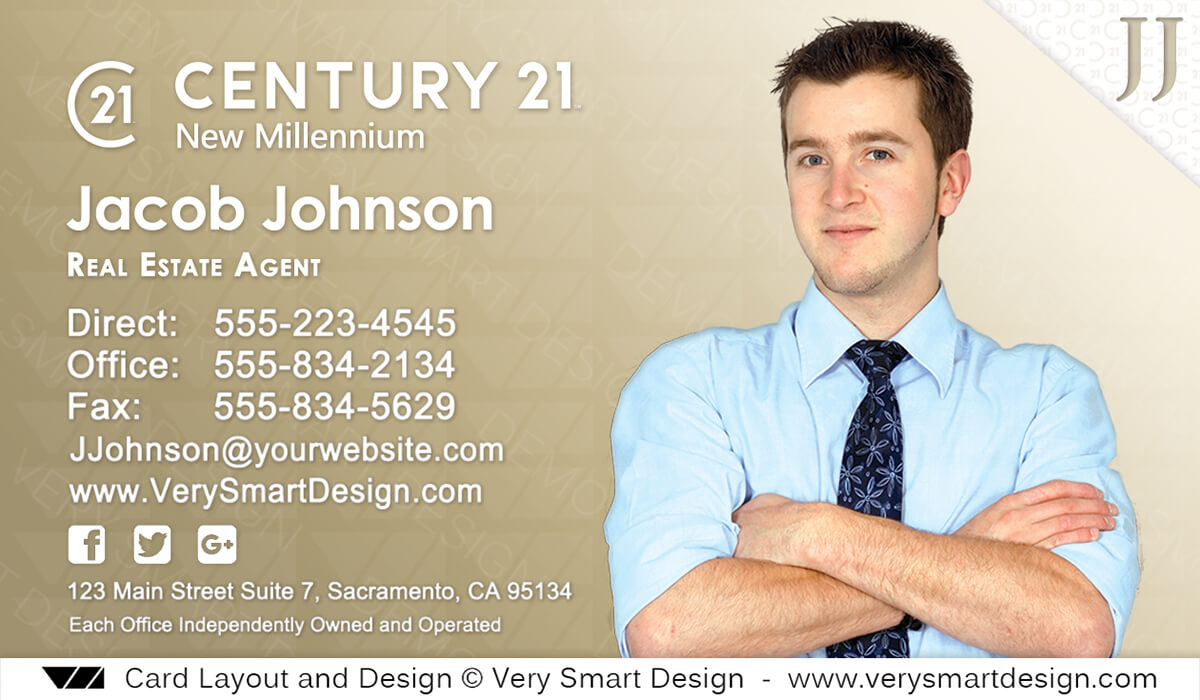 Custom Century 21 Business Card Templates With New C21 Logo 7D Throughout Real Estate Agent Business Card Template