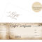 Custom Gift Certificates Cards With Envelopes 100 Set – Rustic In Custom Gift Certificate Template