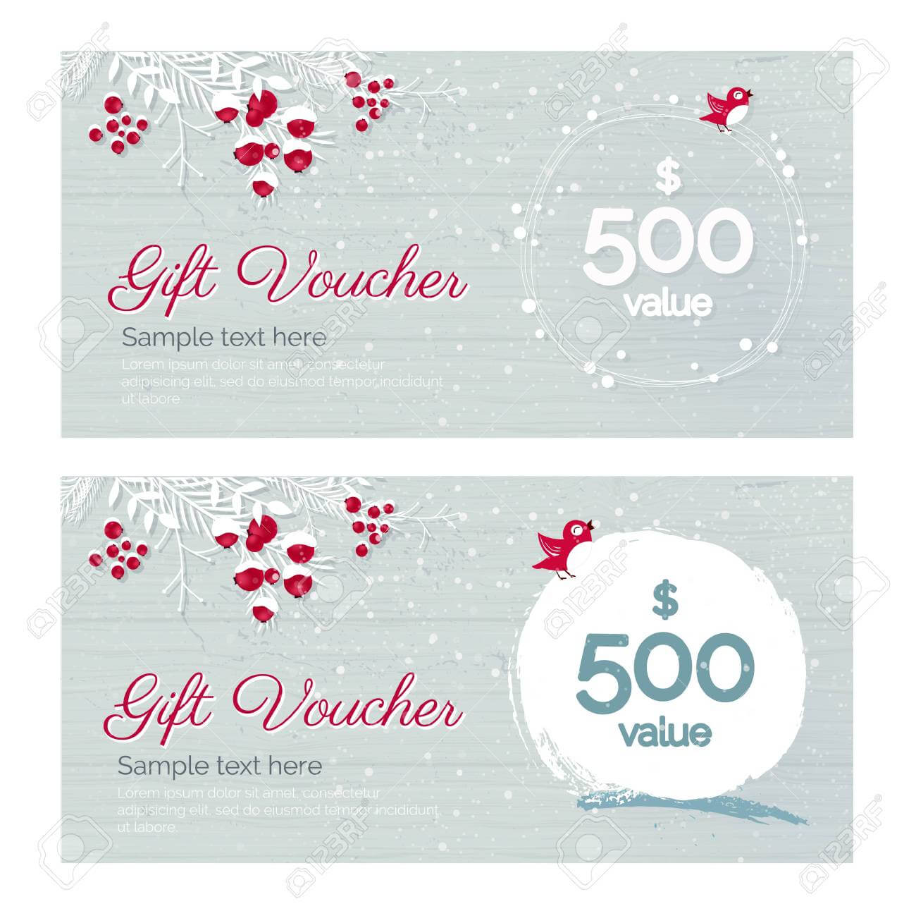 Holiday Gift Voucher Template
