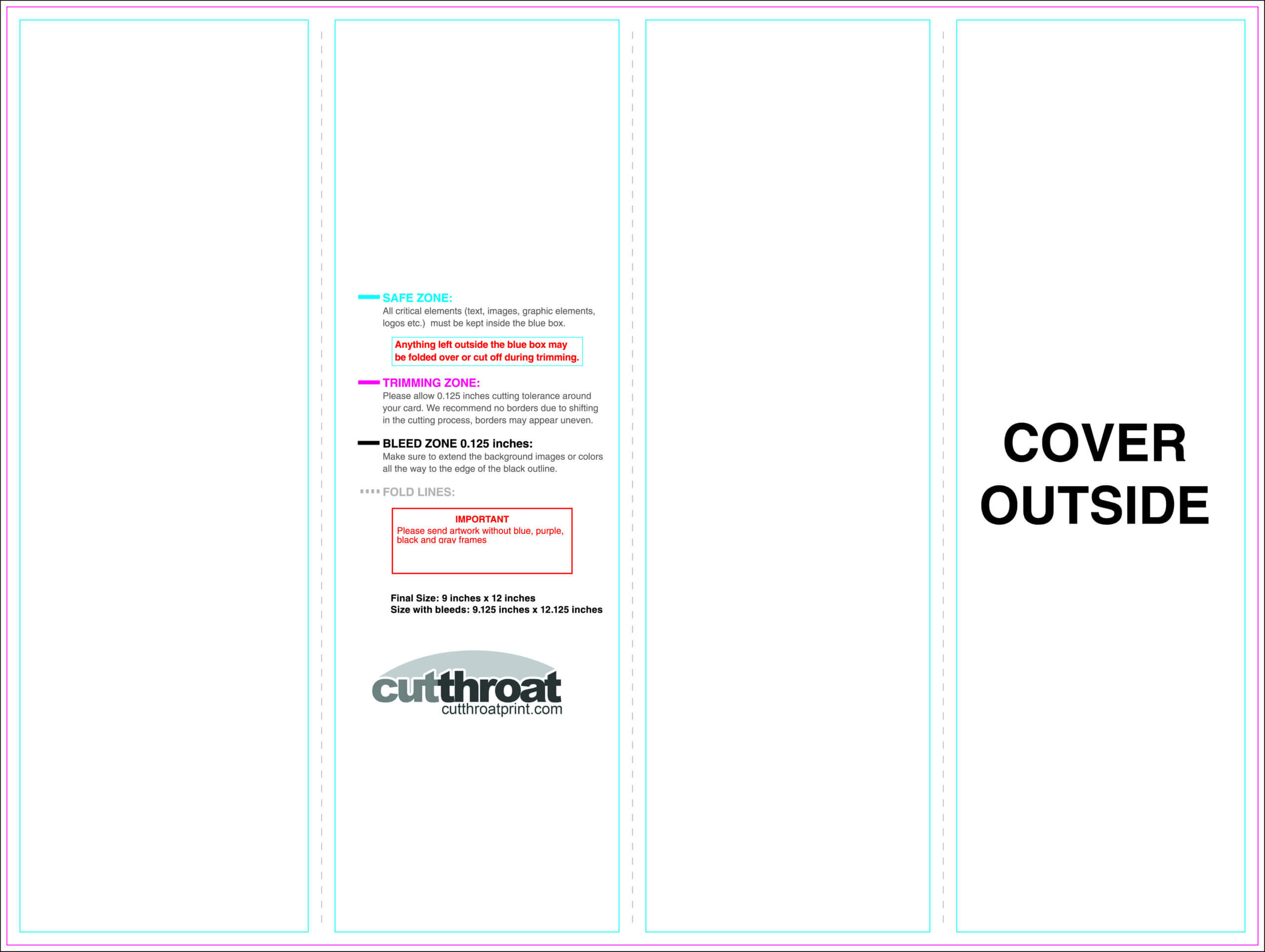 Cutthroat Printcustom Brochure Printing With Regard To 11X17 Brochure Template