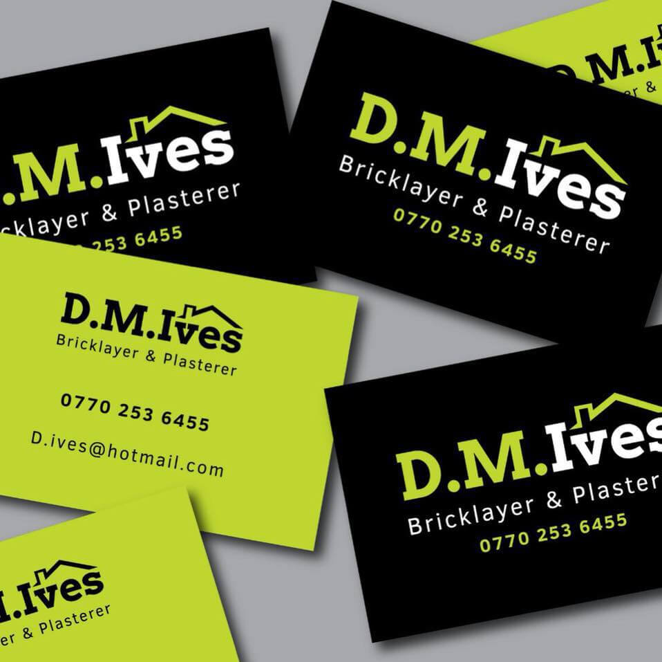 D.m.ives Bricklayer & Plasterer | Skillhouse Local Business Pertaining To Plastering Business Cards Templates
