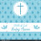 Стоковая Векторная Графика «Baptism Invitation Card Template Throughout Baptism Invitation Card Template