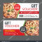 Стоковая Векторная Графика «Discount Gift Voucher Fast Food with regard to Pizza Gift Certificate Template