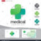 Стоковая Векторная Графика «Logo Design Medical Healthcare For Hospital Id Card Template