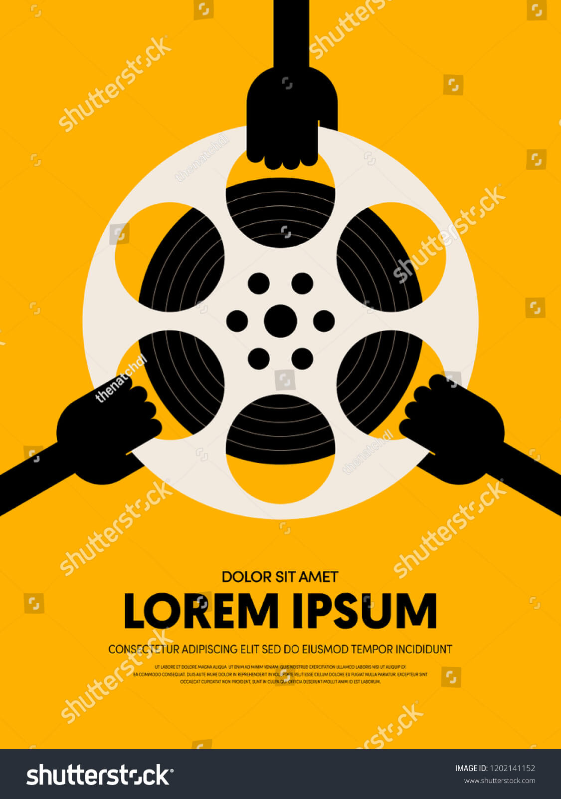 Стоковая Векторная Графика «Movie Film Festival Poster Pertaining To Film Festival Brochure Template
