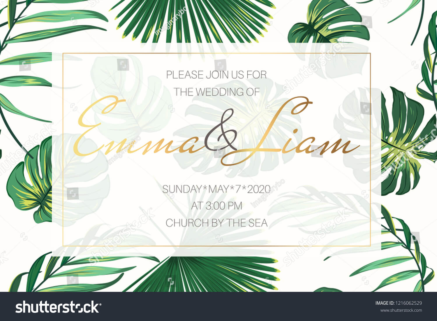 Стоковая Векторная Графика «Wedding Event Invitation Card For Event Invitation Card Template