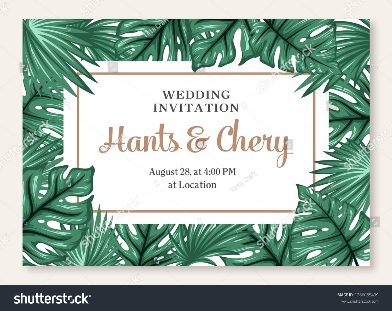 Стоковая Векторная Графика «Wedding Marriage Event Pertaining To Event Invitation Card Template