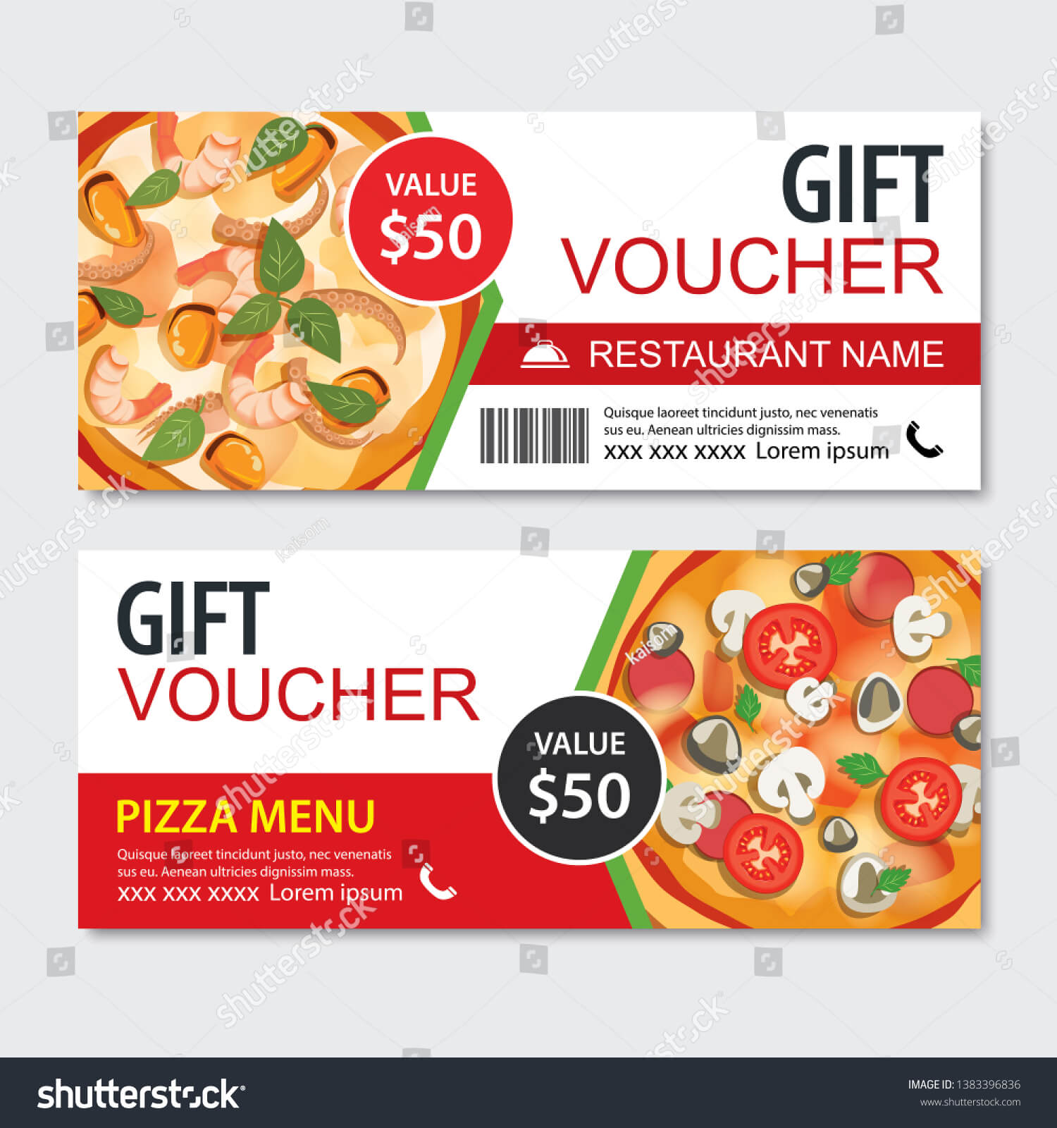 Discount Gift Voucher Fast Food Template | Business/finance In Pizza Gift Certificate Template