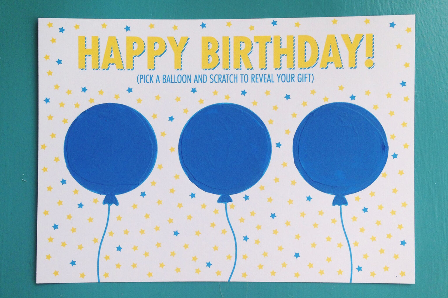 Diy Birthday Scratch Off Card + Free Printable Alexandra in Scratch