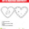 Diy Children Educational Creative Game. Make A Valentine Day Inside Valentine Card Template For Kids