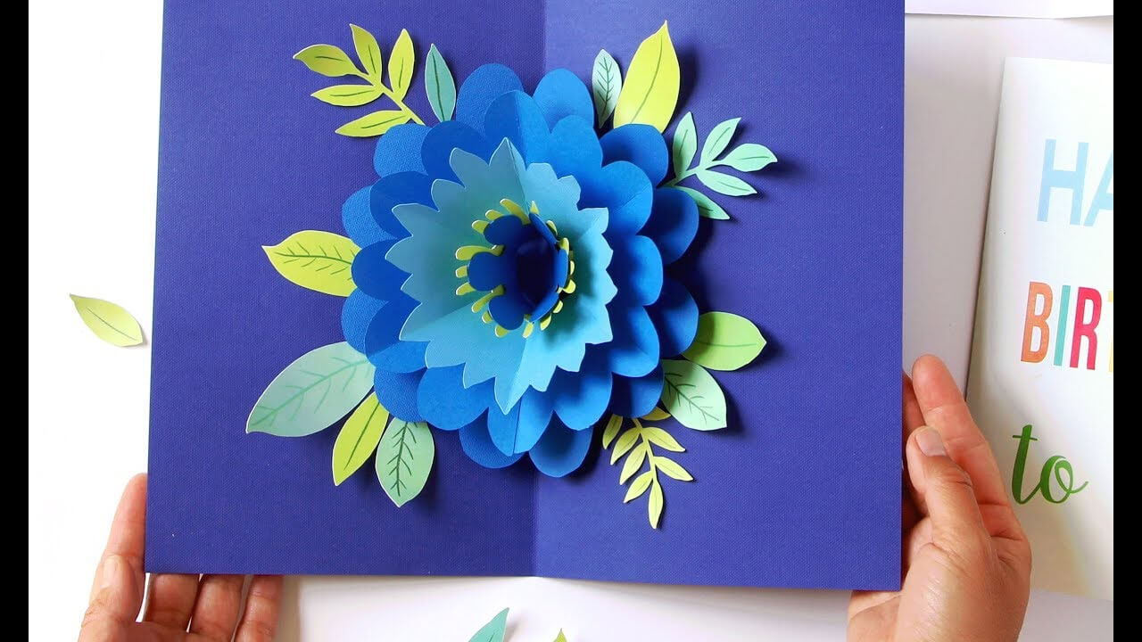 Diy Happy Mother's Day Card Pop Up Flower (Free Templates!) Intended For Free Printable Pop Up Card Templates