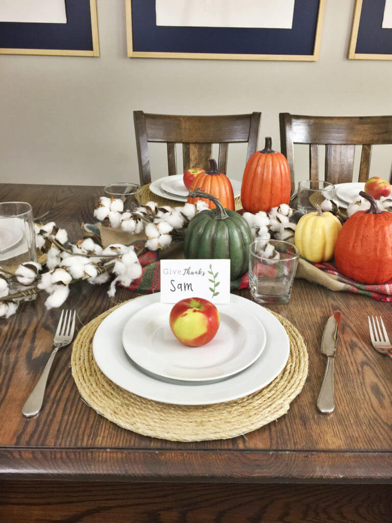 Diy Thanksgiving Place Cards Template | Birkley Lane Interiors Throughout Thanksgiving Place Card Templates