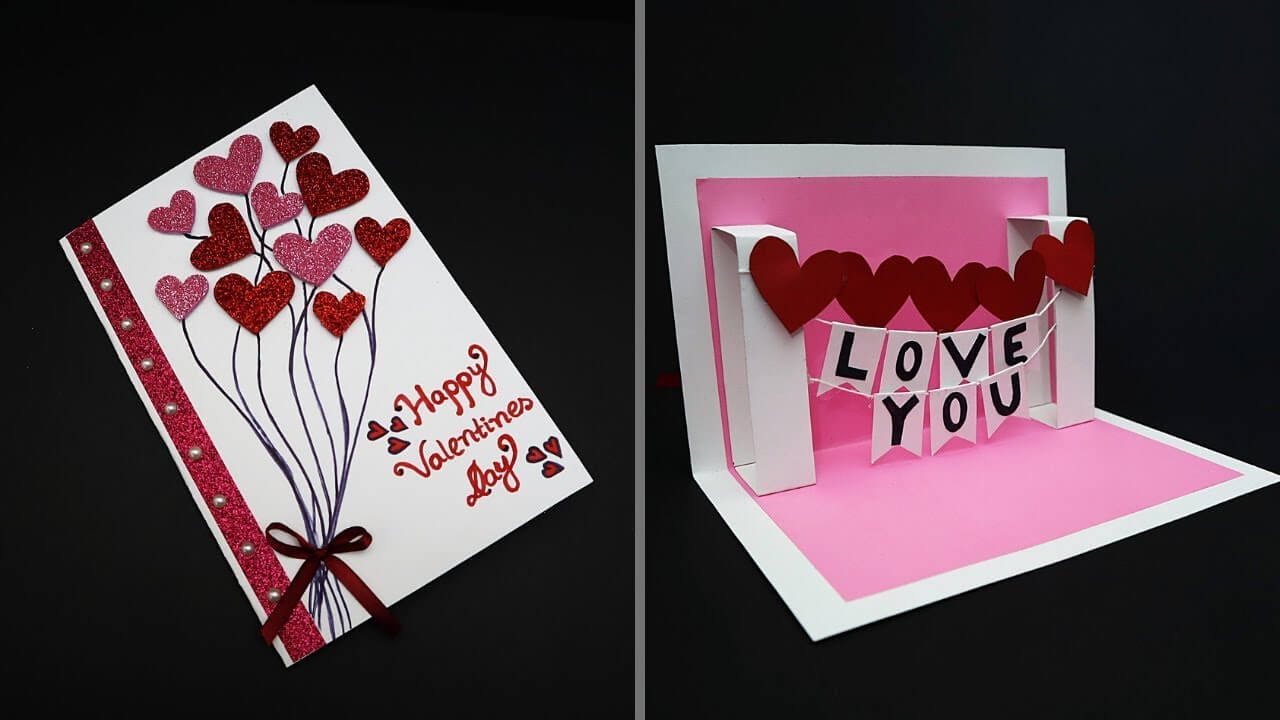 Diy Valentine Card | Handmade I Love You Pop Up Card For Valentine's Day |  Anniversary Card With Regard To I Love You Pop Up Card Template