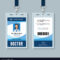 Doctor Id Badge Medical Identity Card Design Regarding Hospital Id Card Template