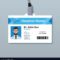 Doctor Id Card Template Medical Identity Badge With Regard To Personal Identification Card Template