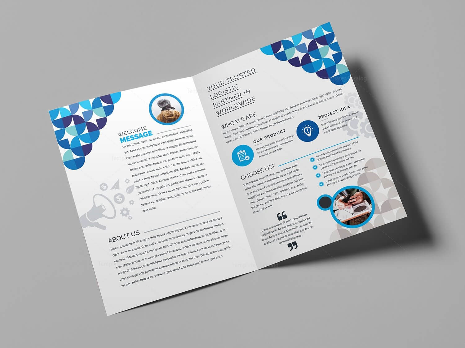Double Sided Brochure Templates - Calep.midnightpig.co Inside One Sided Brochure Template