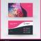 Double Sided Horizontal Business Card Template In Advertising Card Template