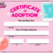 Download Fun Activities And Color Ins To Print Out And Play Intended For Toy Adoption Certificate Template