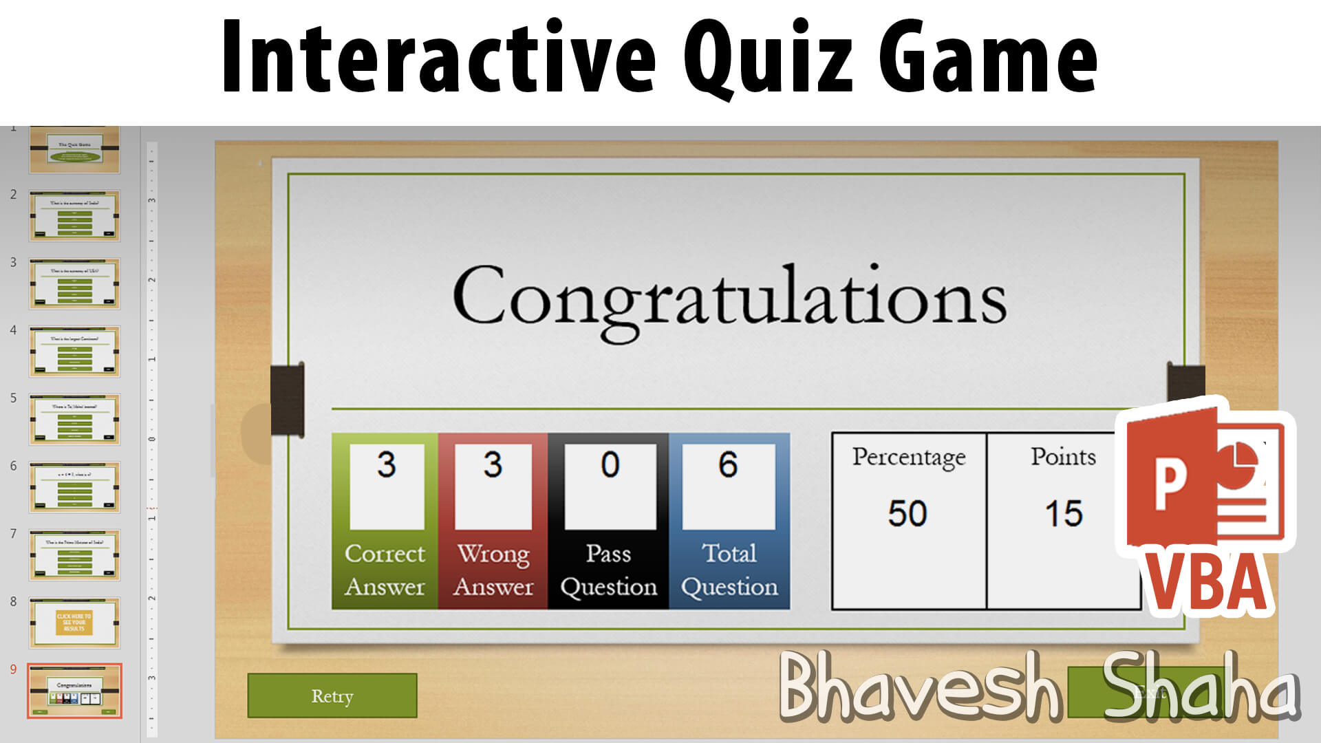 Download Powerpoint Template – Quiz Game With Points With Powerpoint Quiz Template Free Download