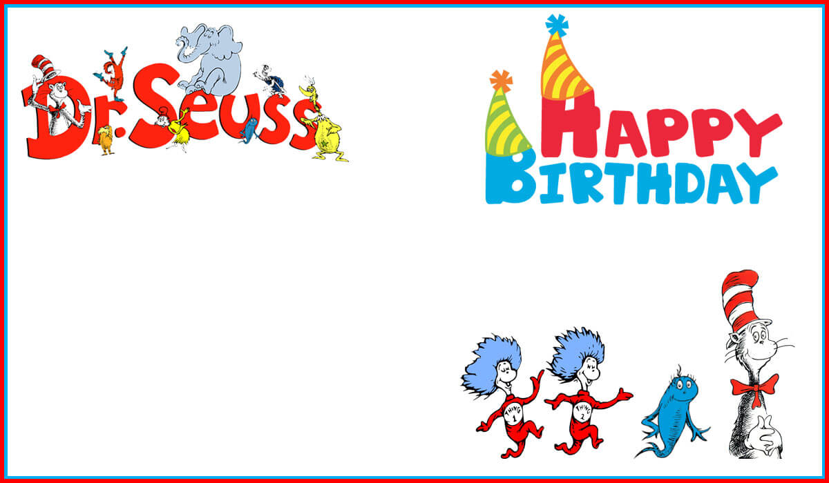 Dr Seuss Free Printable Invitation Templates | Invitations Within Dr Seuss Birthday Card Template