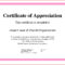 ❤️ Sample Certificate Of Appreciation Form Template❤️ For Employee Anniversary Certificate Template