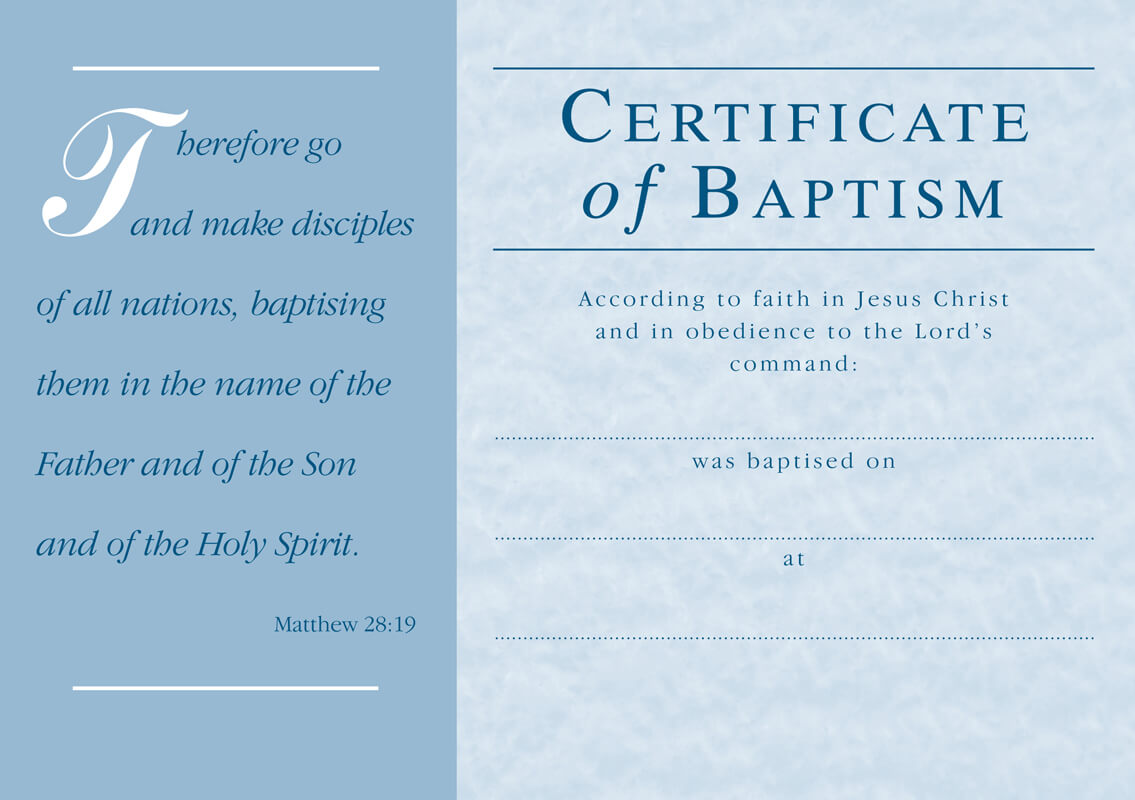 ❤️free Sample Certificate Of Baptism Form Template❤️ Intended For Christian Certificate Template