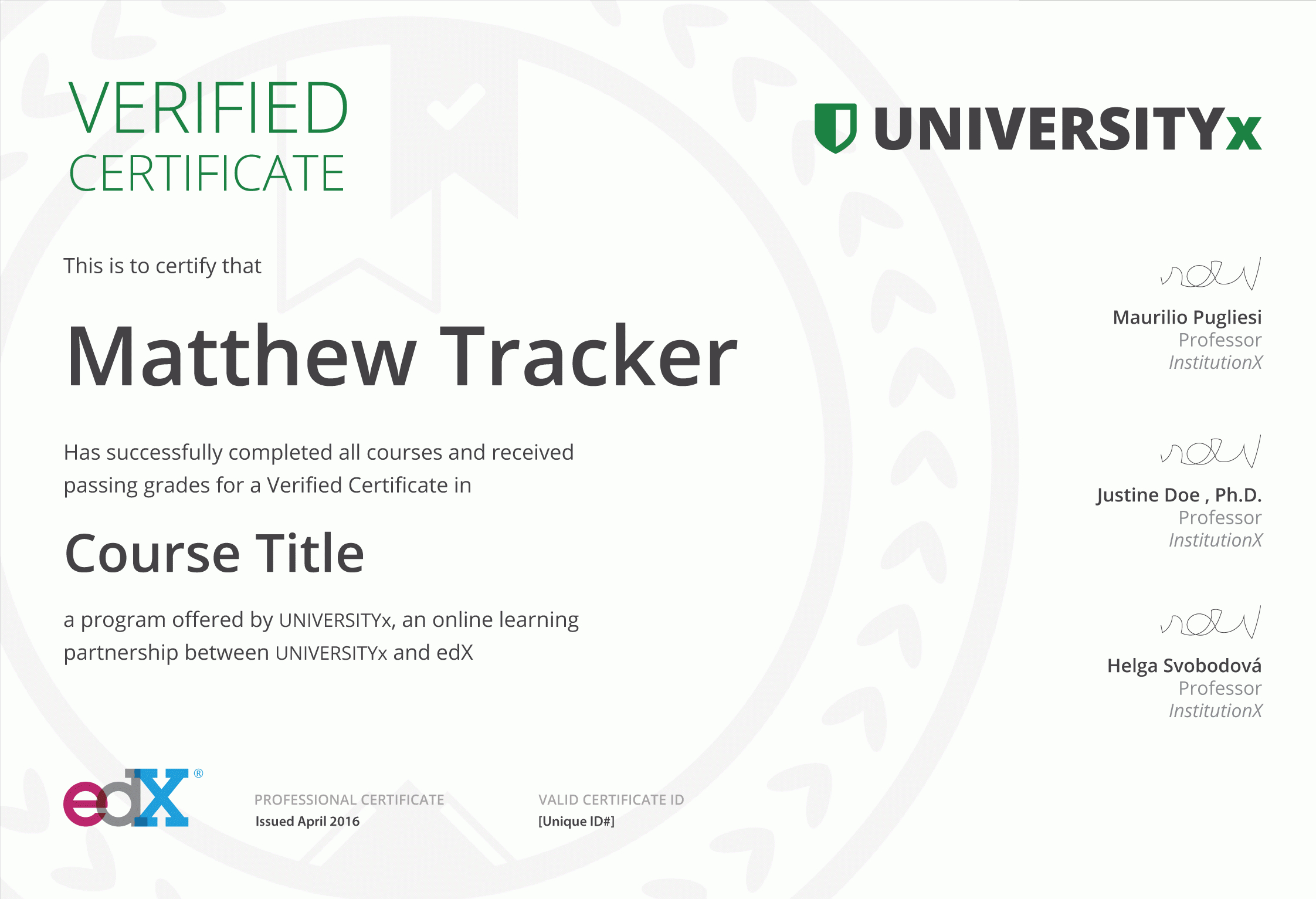 Earn A Verified Certificate From 140+ Institutions Online | Edx For Update Certificates That Use Certificate Templates