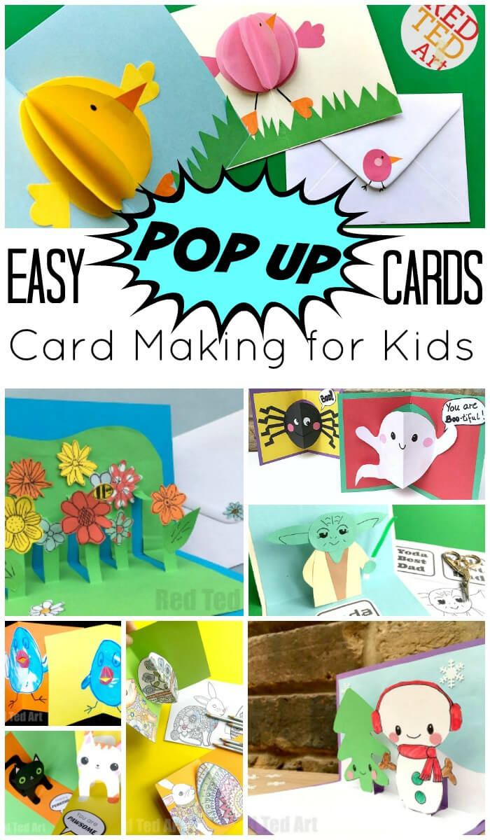 Easy Pop Up Card How To Projects – Red Ted Art Pertaining To Diy Pop Up Cards Templates