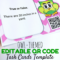 Editable Owl Themed Qr Code Task Card Templates – Classroom With Task Cards Template