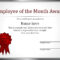 Effective Employee Award Certificate Template With Red Color In Best Employee Award Certificate Templates