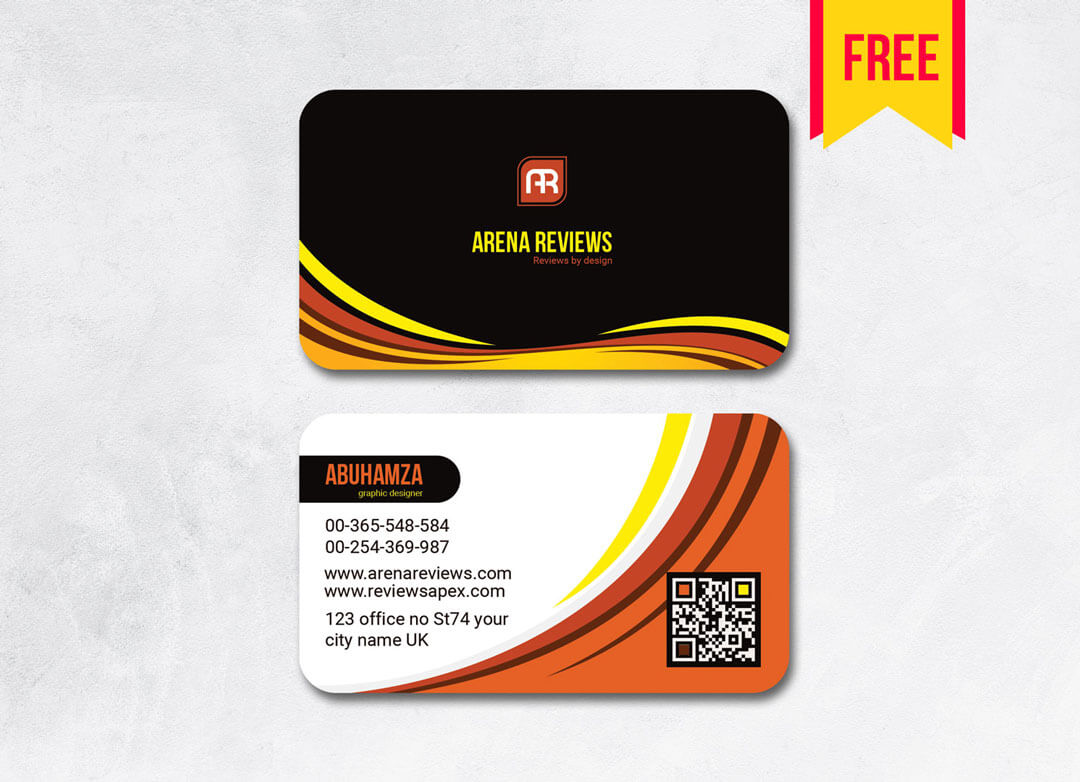 Elegant Business Card Template Free | Free Download With Visiting Card Templates Download