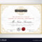 Elegant Certificate Template Design With Regard To Elegant Certificate Templates Free