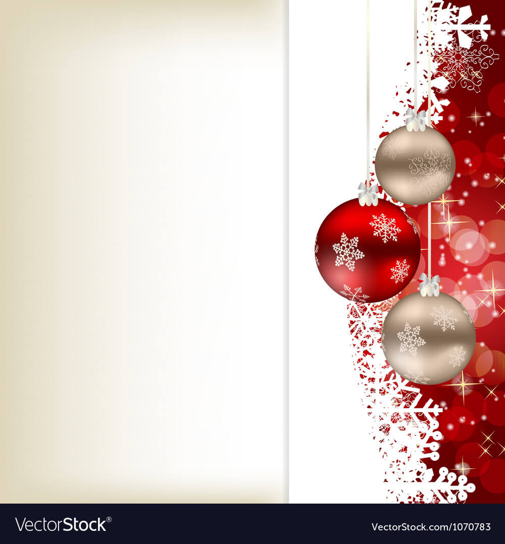 Elegant Christmas Card Template Intended For Adobe Illustrator Christmas Card Template