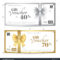 Elegant Gift Card Gift Voucher Template Stock Vector Pertaining To Elegant Gift Certificate Template