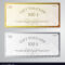 Elegant Gift Voucher Or Gift Card In Gold Silver Throughout Elegant Gift Certificate Template