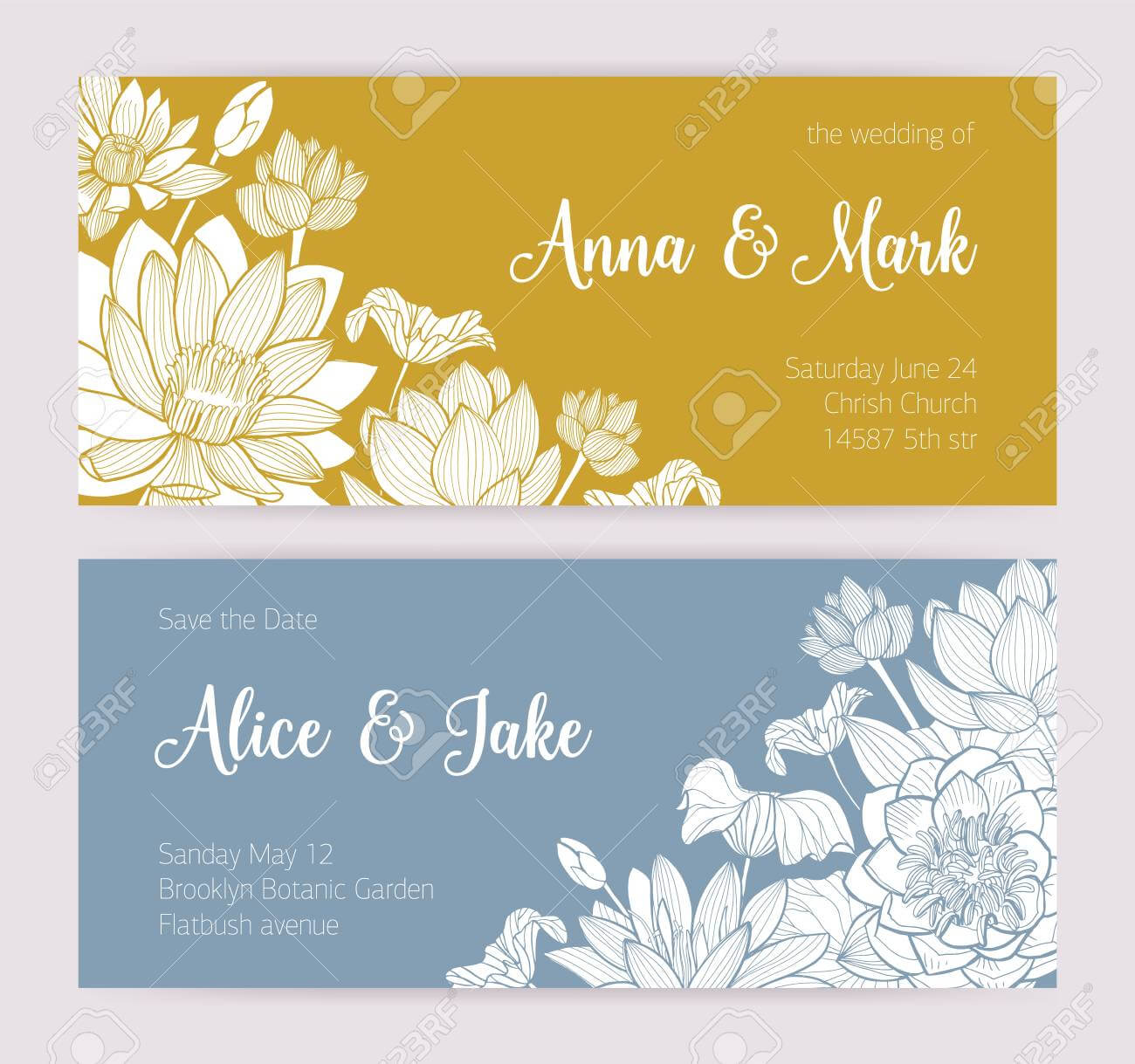 Elegant Wedding Invitation Or Save The Date Card Templates With.. Pertaining To Save The Date Cards Templates