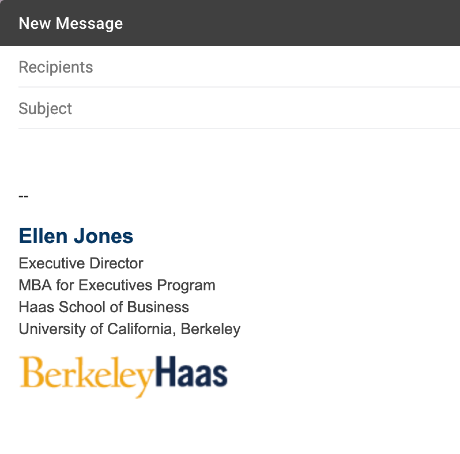 examples of ceo email signatures for finance