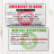 Emergency Identification Card Template, Medical Condition In In Case Of Emergency Card Template