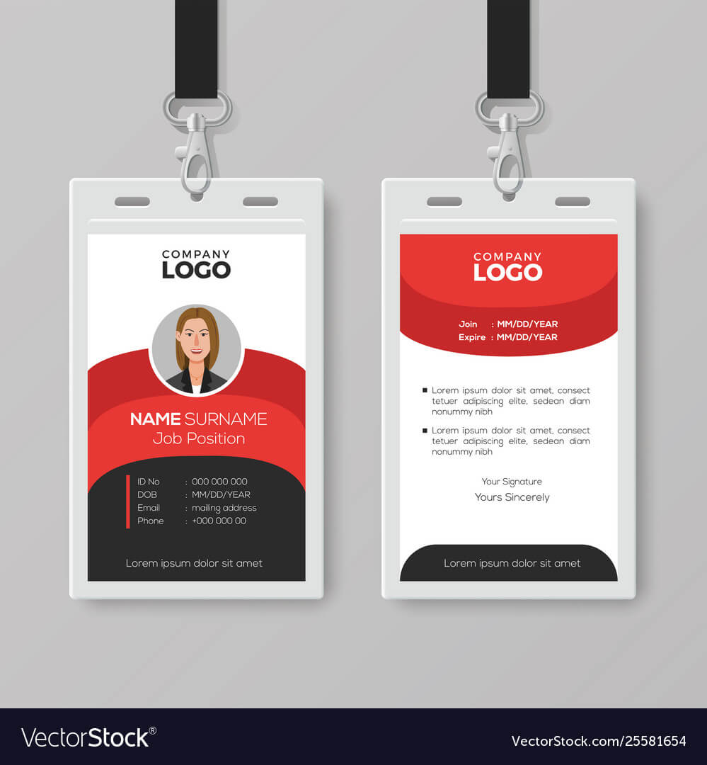 Employee Identification Card Template – Calep.midnightpig.co Inside Id Card Template Word Free