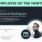 Employee Of The Month Certificate Of Recognition Template Within Employee Of The Month Certificate Template