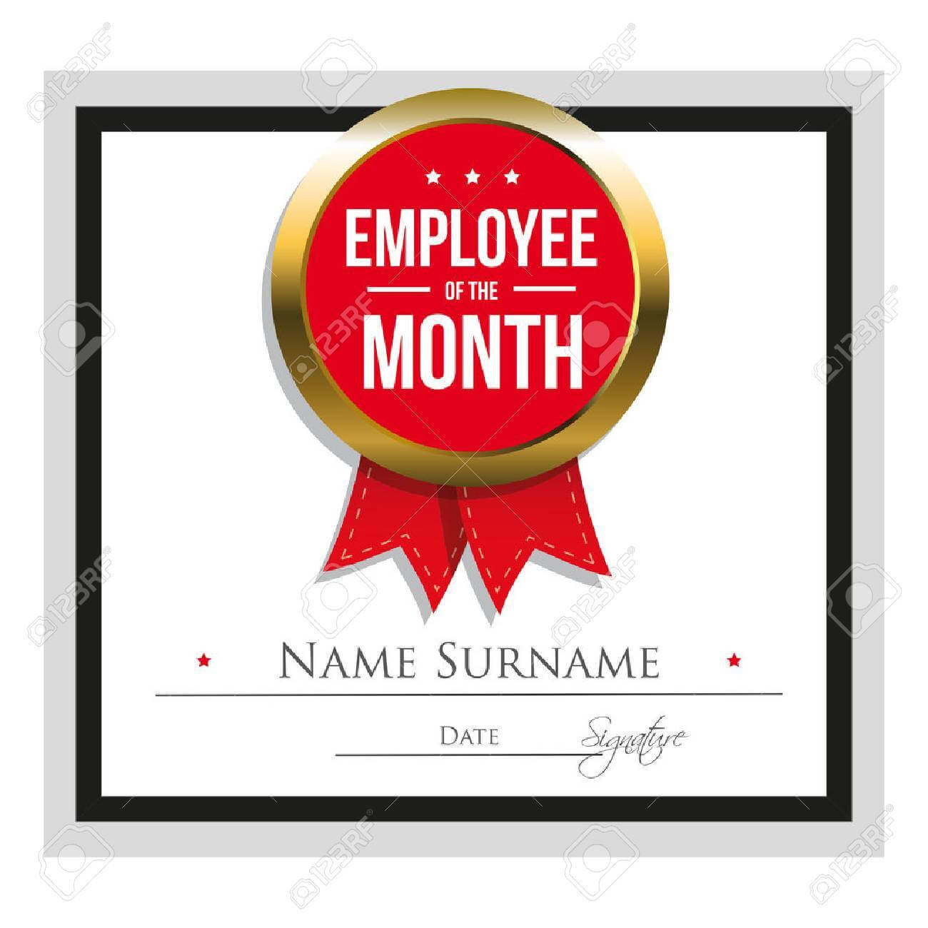 Employee Of The Month Certificate Template Inside Manager Of The Month Certificate Template