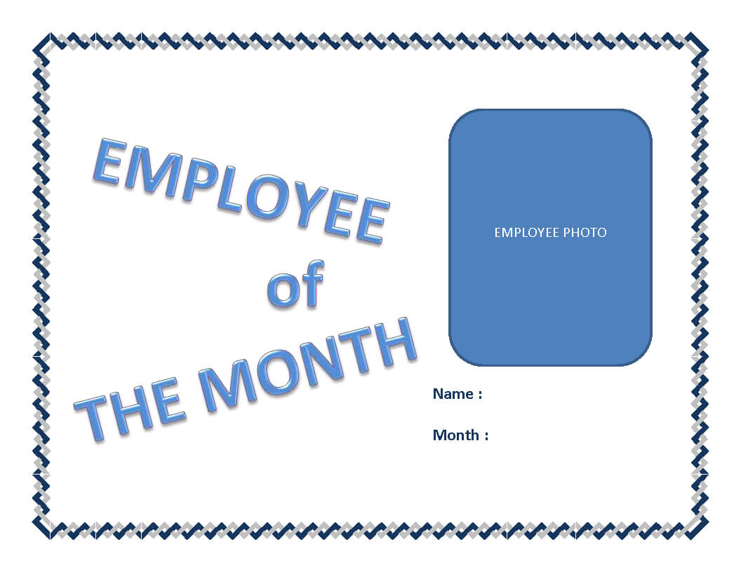 Employee Of The Month Certificate Template | Templates At Regarding Employee Of The Month Certificate Template