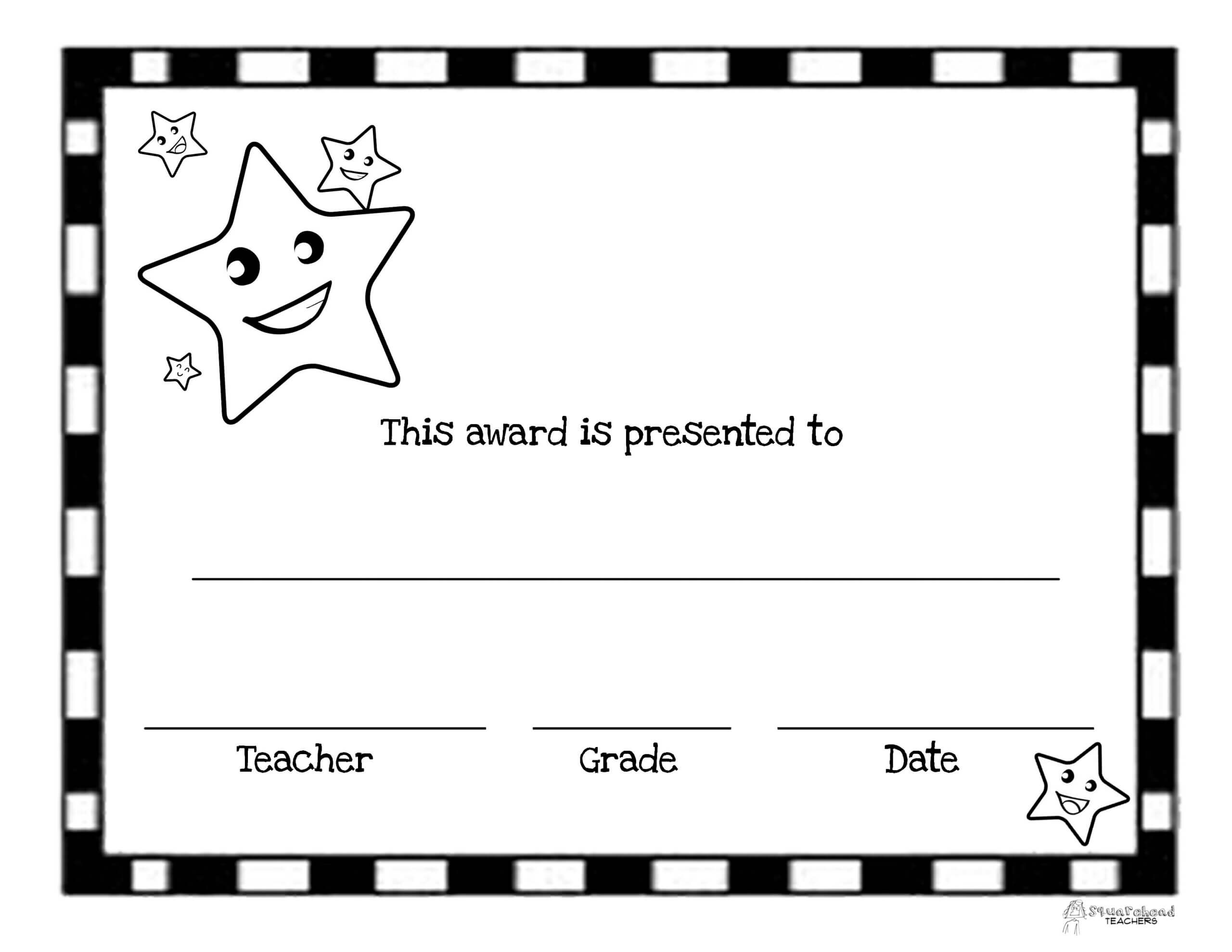 End Of The Year Awards (44 Printable Certificates Regarding Classroom Certificates Templates