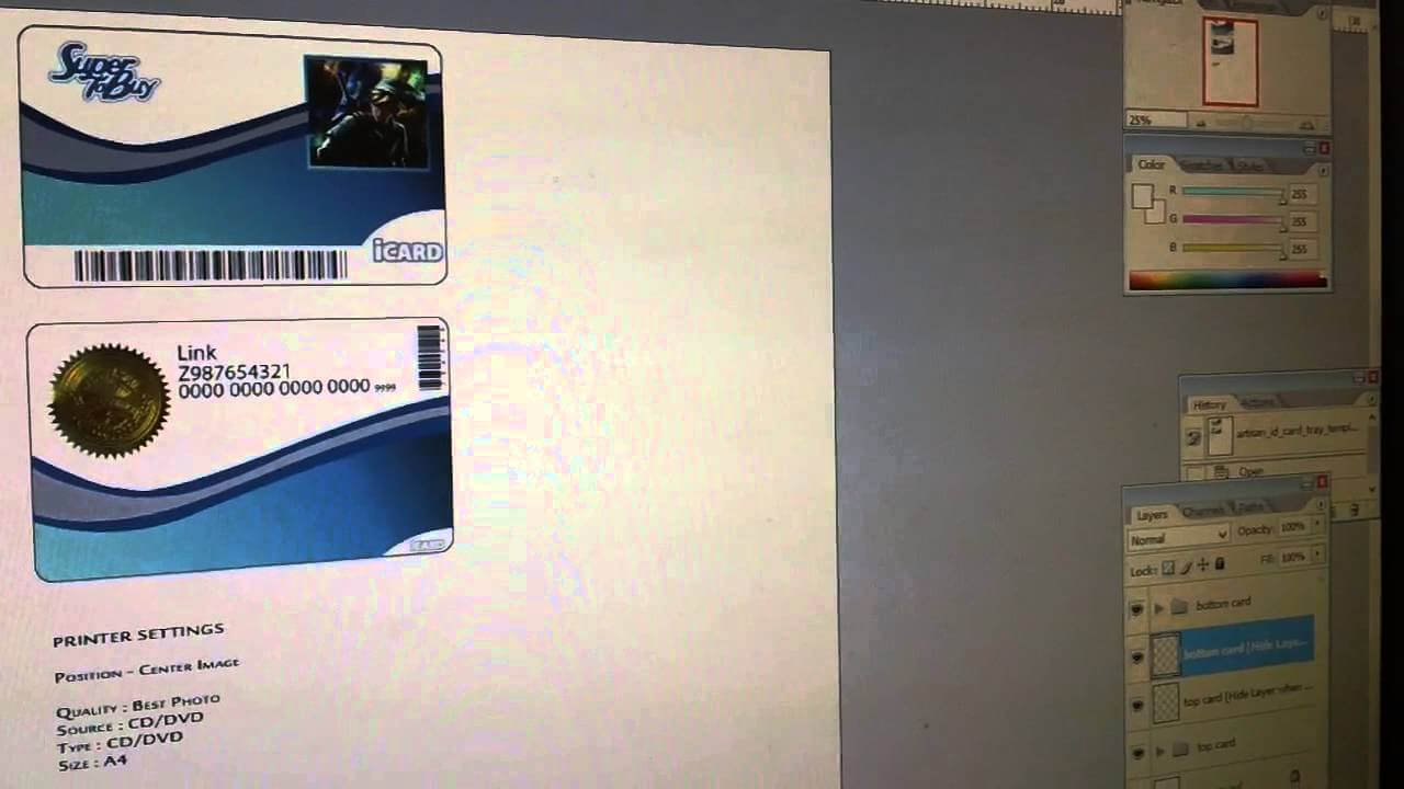 Epson Pvc Id Card Tray Tutorial With Pvc Id Card Template