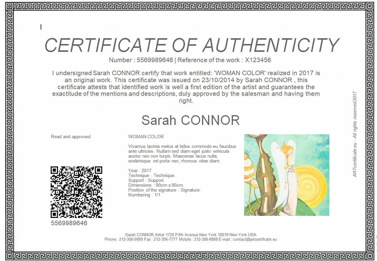 Everything You Need To Know About Coa + Certificate Of With Certificate Of Authenticity Photography Template
