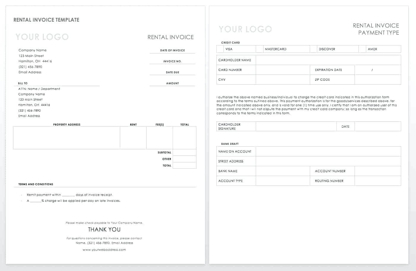 Export Invoice Template – Vmarques Throughout Chiropractic Travel Card Template