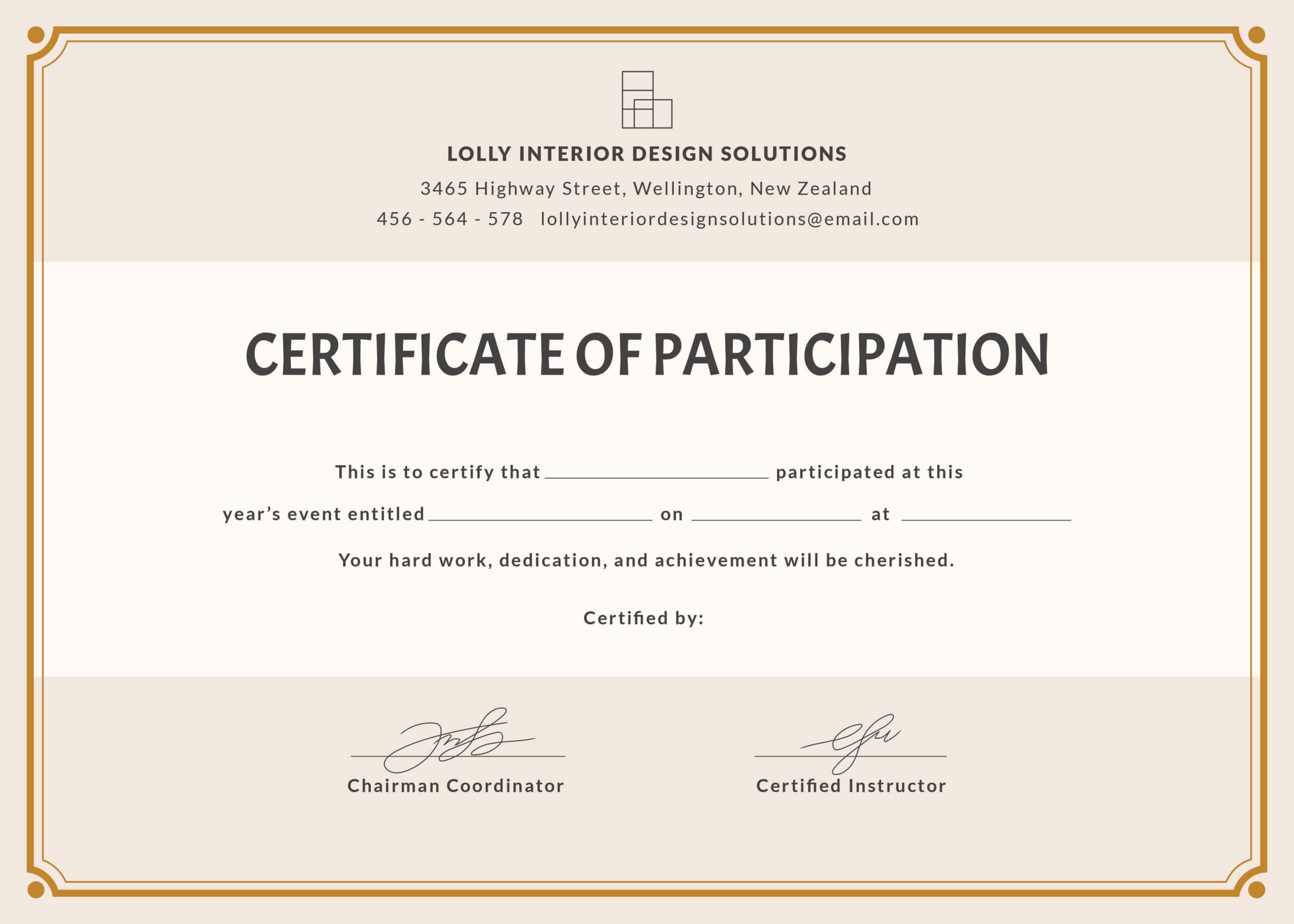 🥰free Printable Certificate Of Participation Templates (Cop)🥰 With Regard To Workshop Certificate Template