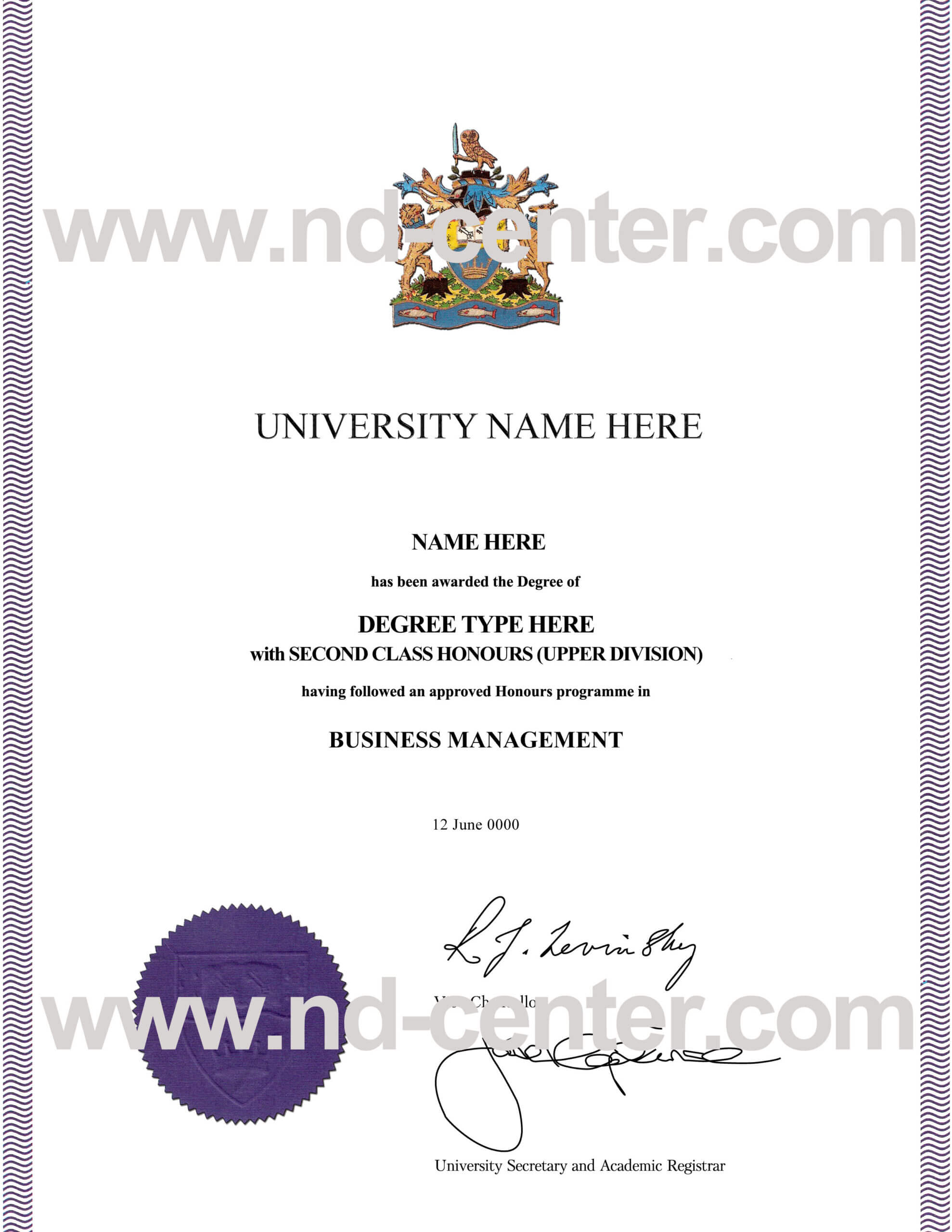 Fake Diploma Certificate Template – Calep.midnightpig.co Regarding University Graduation Certificate Template
