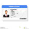 Flat Man Driver License Plastic Card Template Inside Personal Identification Card Template