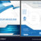 Flyer Template In Blue Tech Style Pertaining To Technical Brochure Template